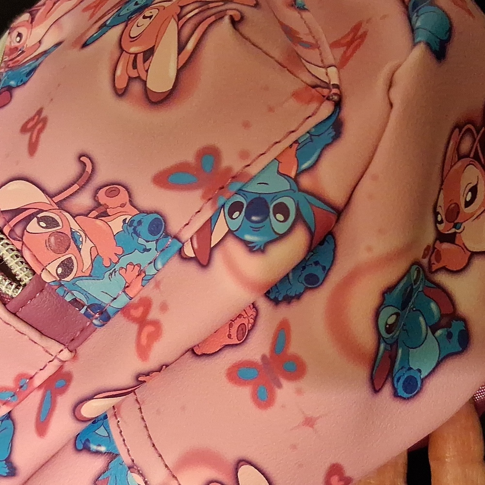 Disney Stitch Pink Kids Backpack - Picture 11 of 13